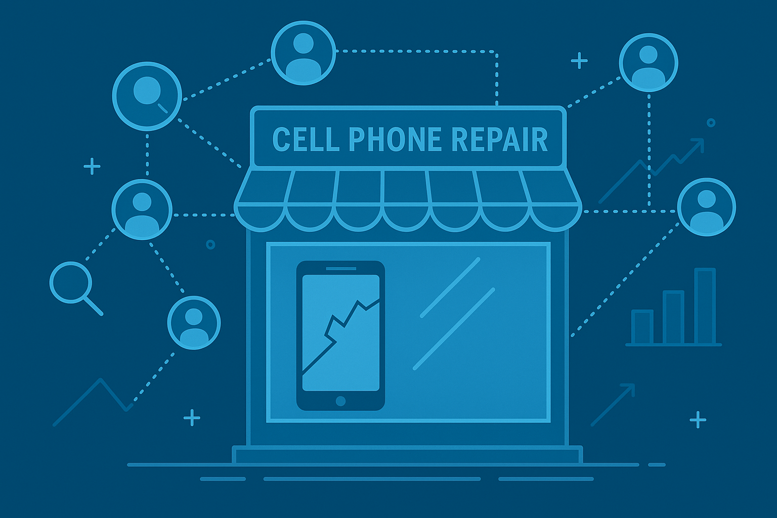 Cell Phone Repair Shop Digital Marketing Firm Business for Sale
