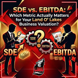 SDE vs. EBITDA: Which Metric Actually Matters for Your Land O’ Lakes Business Valuation?